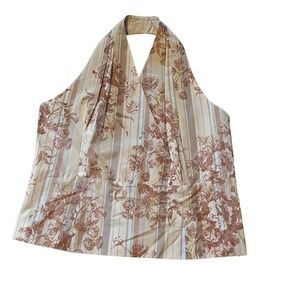 New Doncaster Pink floral Halter top plus size 18